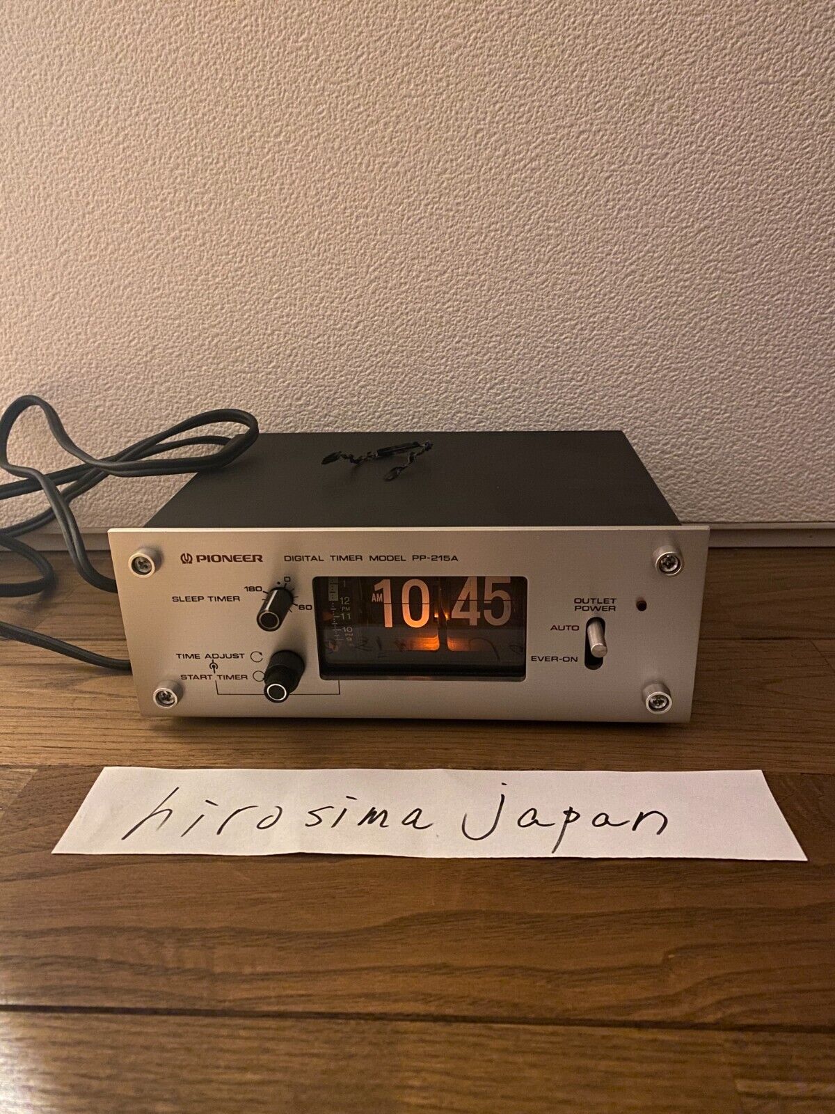 Pioneer PP-215A VINTAGE Flip clock 50Hz VINTAGE Flip clock Japan
