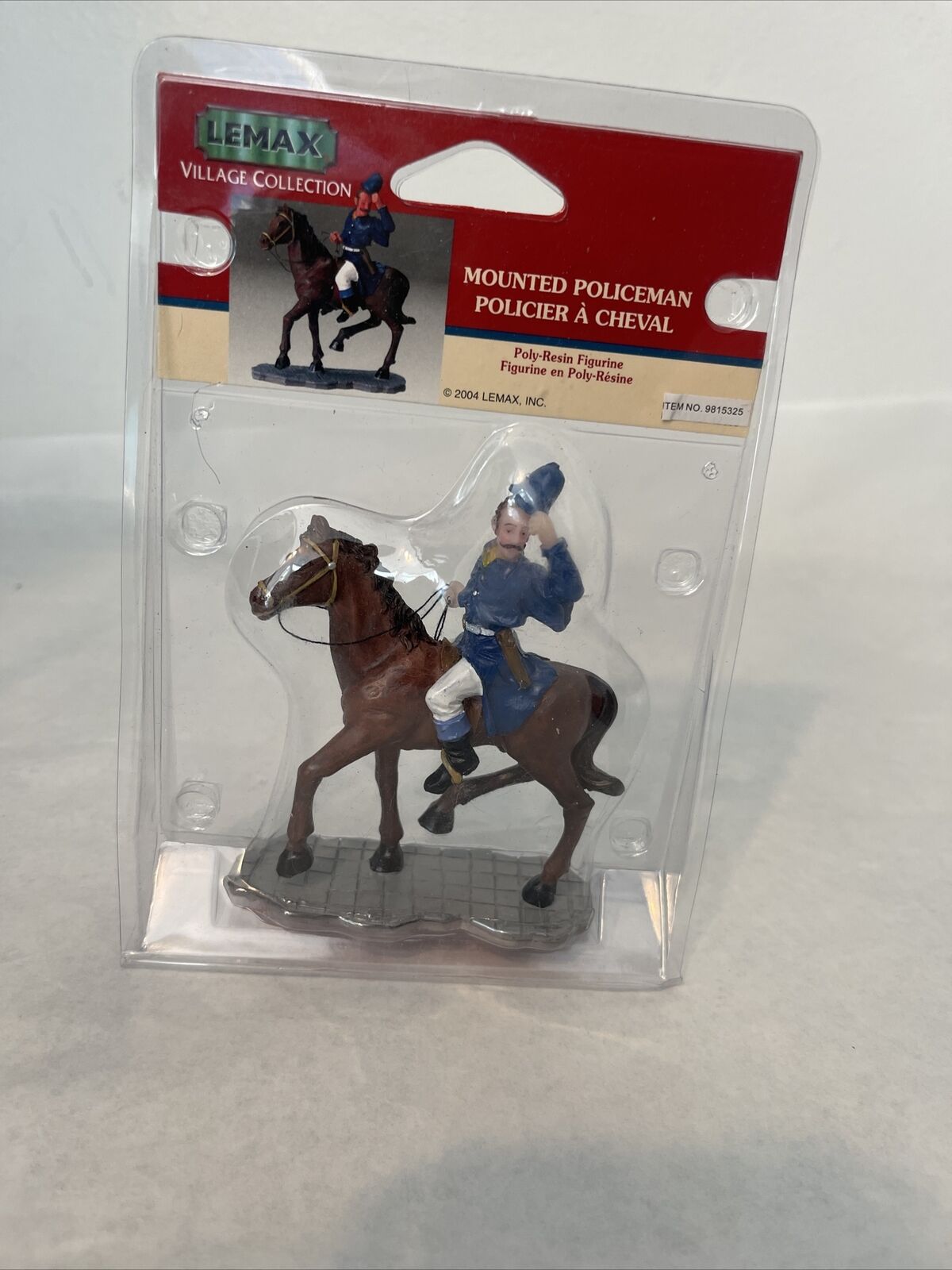 New Lemax Village Collection Mounted Policeman  #42859 Accessory 2004 Retired