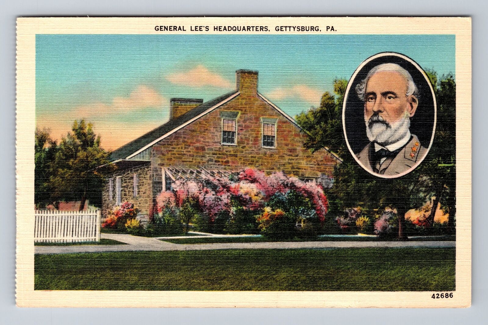 Gettysburg PA-Pennsylvania, General Lee\'s Headquarters, Vintage Postcard