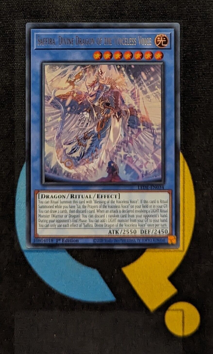 LEDE-EN034 Saffira, Divine Dragon of the Voiceless Voice Ultra Rare