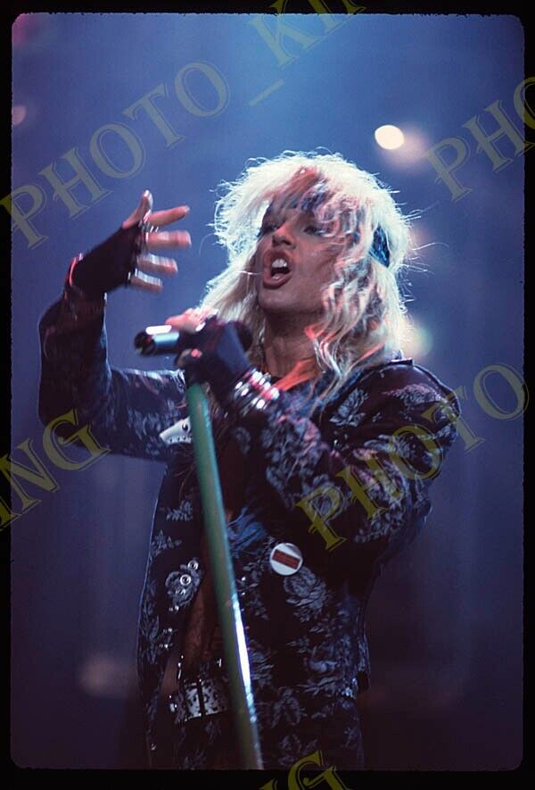 1988 POISON Bret Michaels Live in Concert ORIGINAL 35MM Slide +FREE SCAN PO11