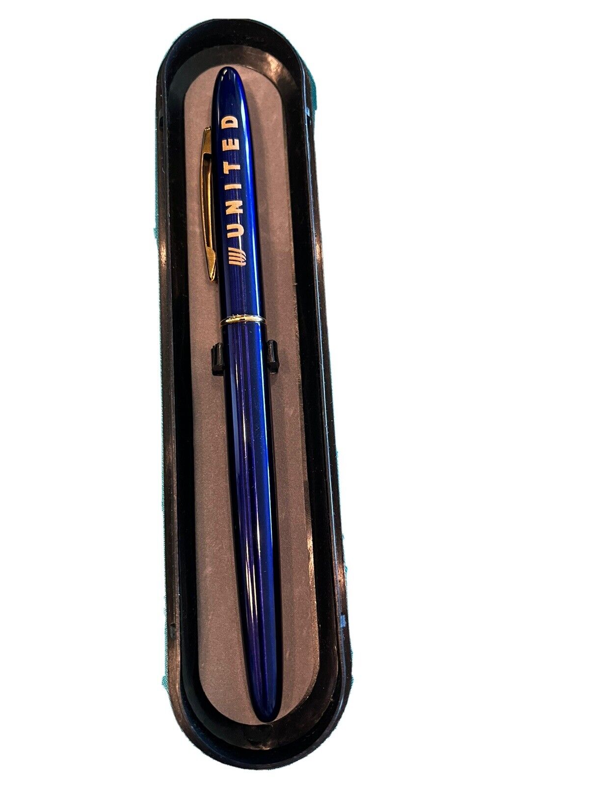 United Airlines Vintage Blue w/ Gold Executive Pen