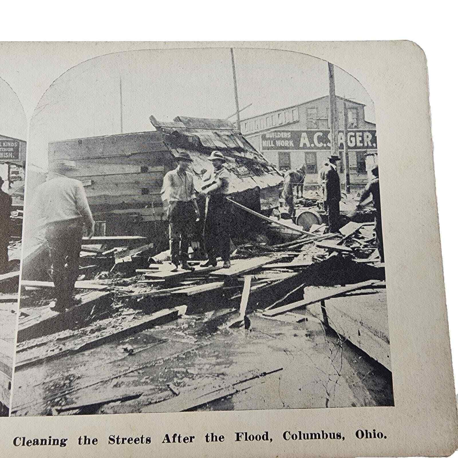 Great Flood of 1913, Columbus Ohio, Cleaning the Streets After the Flood