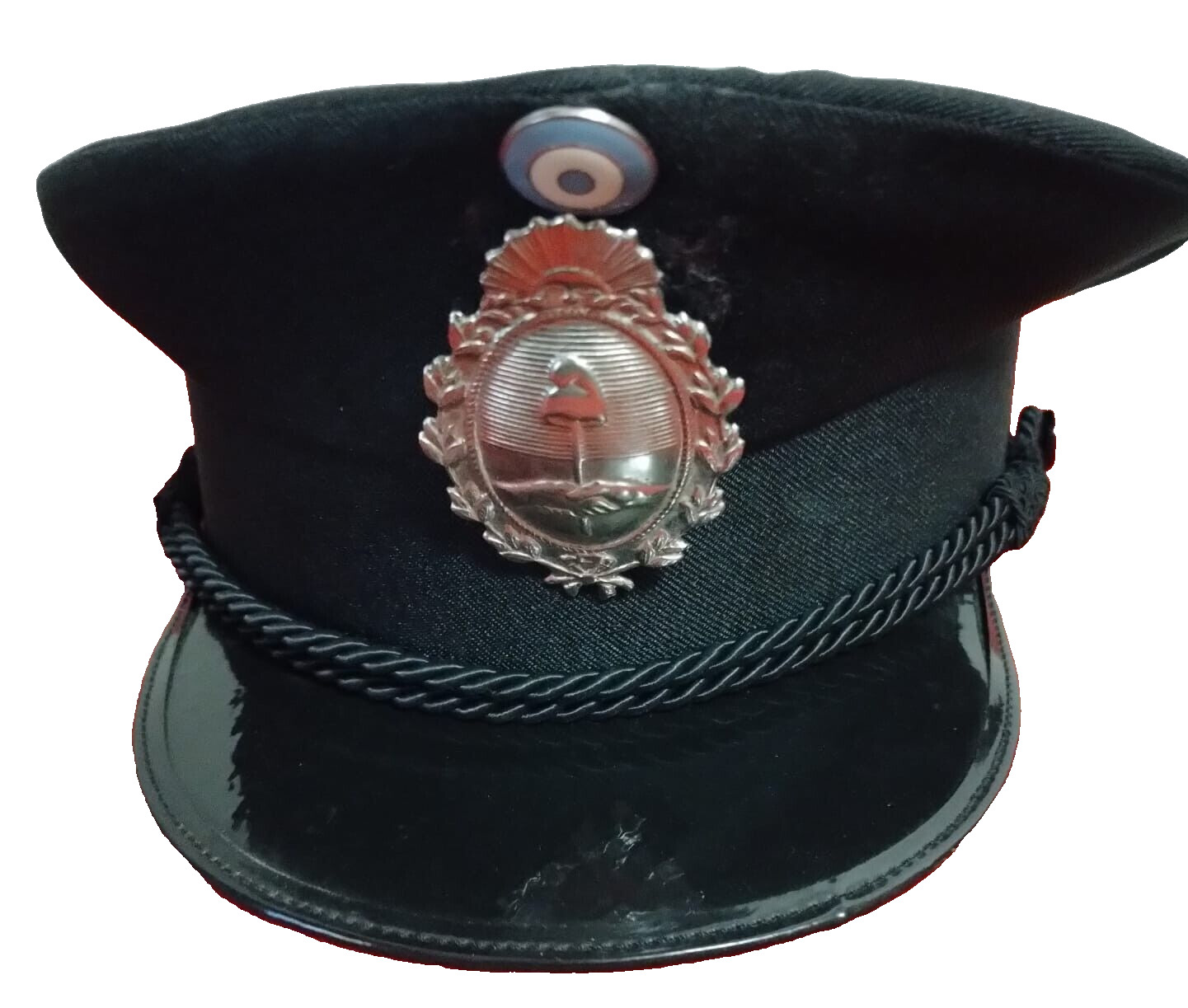 Original Agent cap of the Police of State Buenos Aires,Argentina. Vtge. Fron 60s