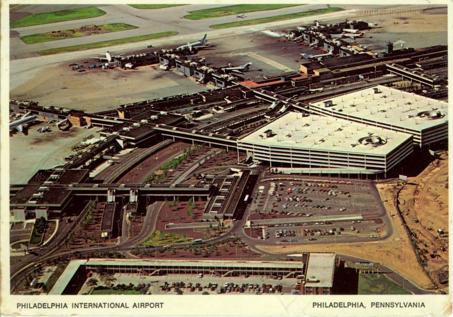 Philadelphia International Airport PHL 1970\'s Postcard