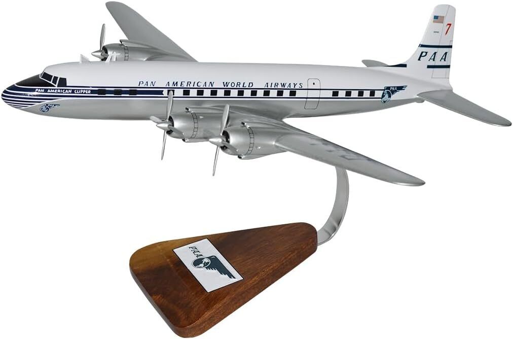Pan Am American World Airways Douglas DC-7 Desk Display Model 1/72 SC Airplane