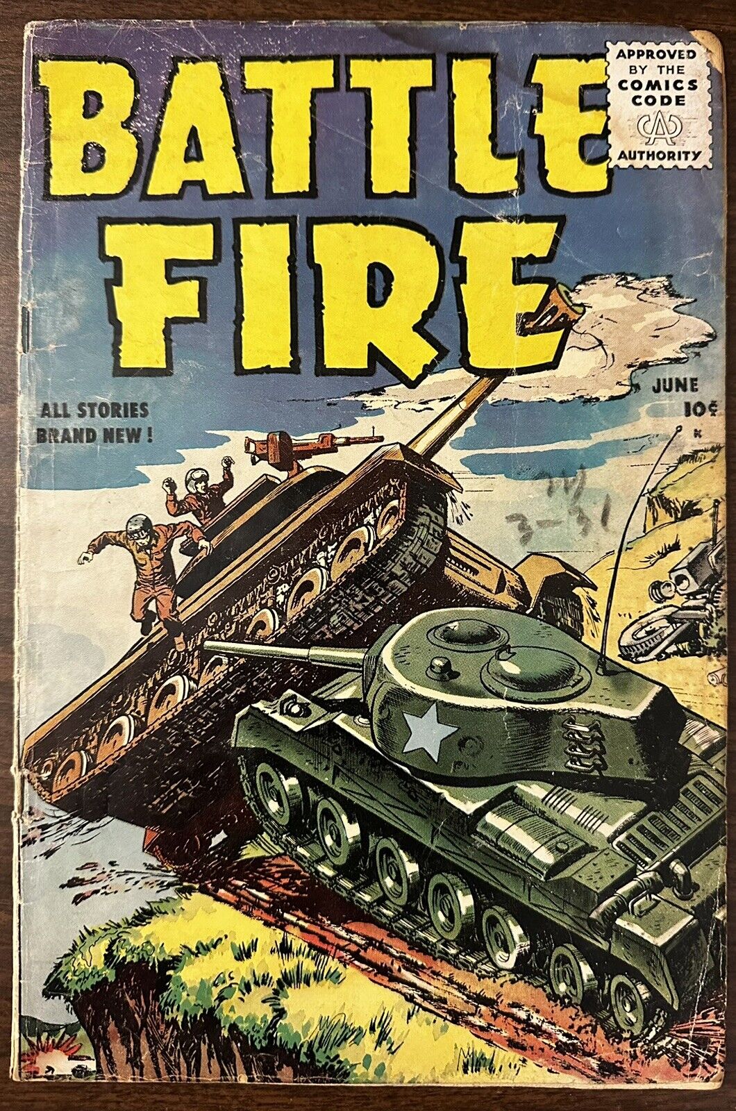 Battle Fire #2 1955- War comic- Tanks G/VG