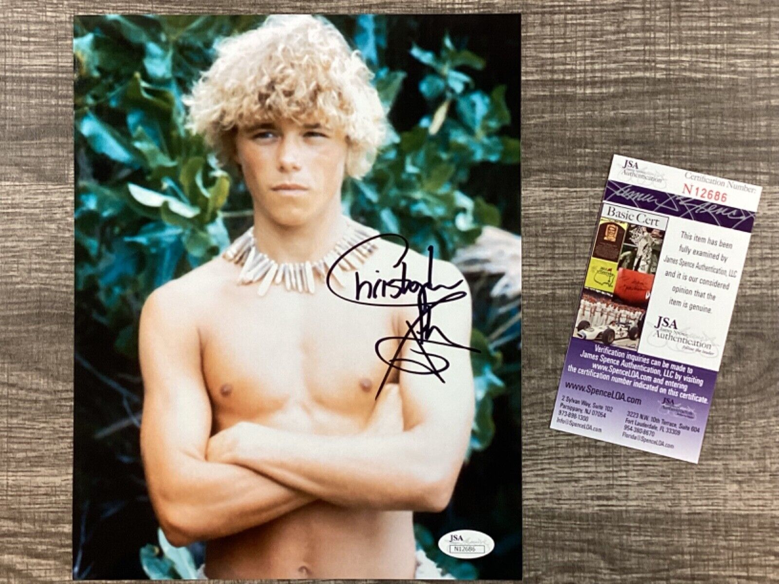 (SSG) Sexy CHRISTOPHER ATKINS Signed 8X10 Color \