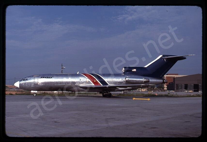 Skybus Boeing 727-100F N1955 Aug 86 Kodachrome Slide/Dia A15
