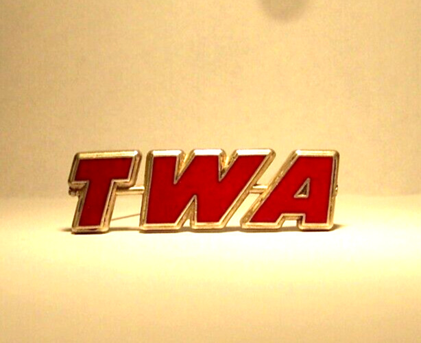 1950's TWA Agent Badge Type II in sterling silver by Balfour