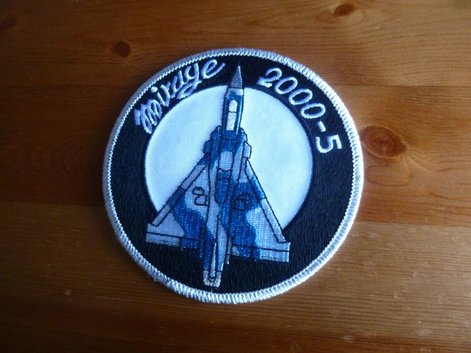 HAF GREECE MIRAGE 2000-5 Patch FS Fighter Squadron HELLENIC (Silver border)