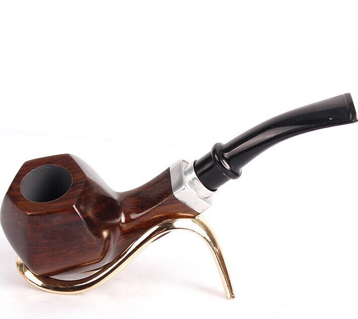 Natural Ebony Wood Smoking Pipe Creative Gift Pipe Wooden New Pipes Accessories