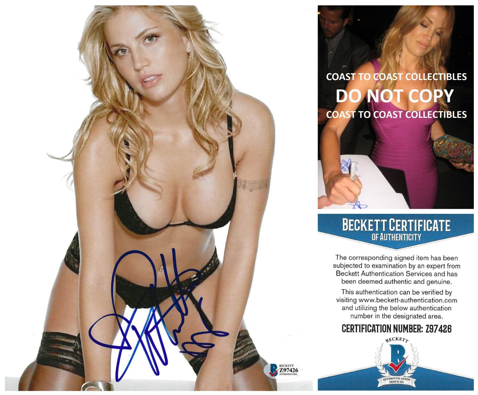 Willa Ford Model singer actress signed 8x10 photo Beckett COA proof autographed