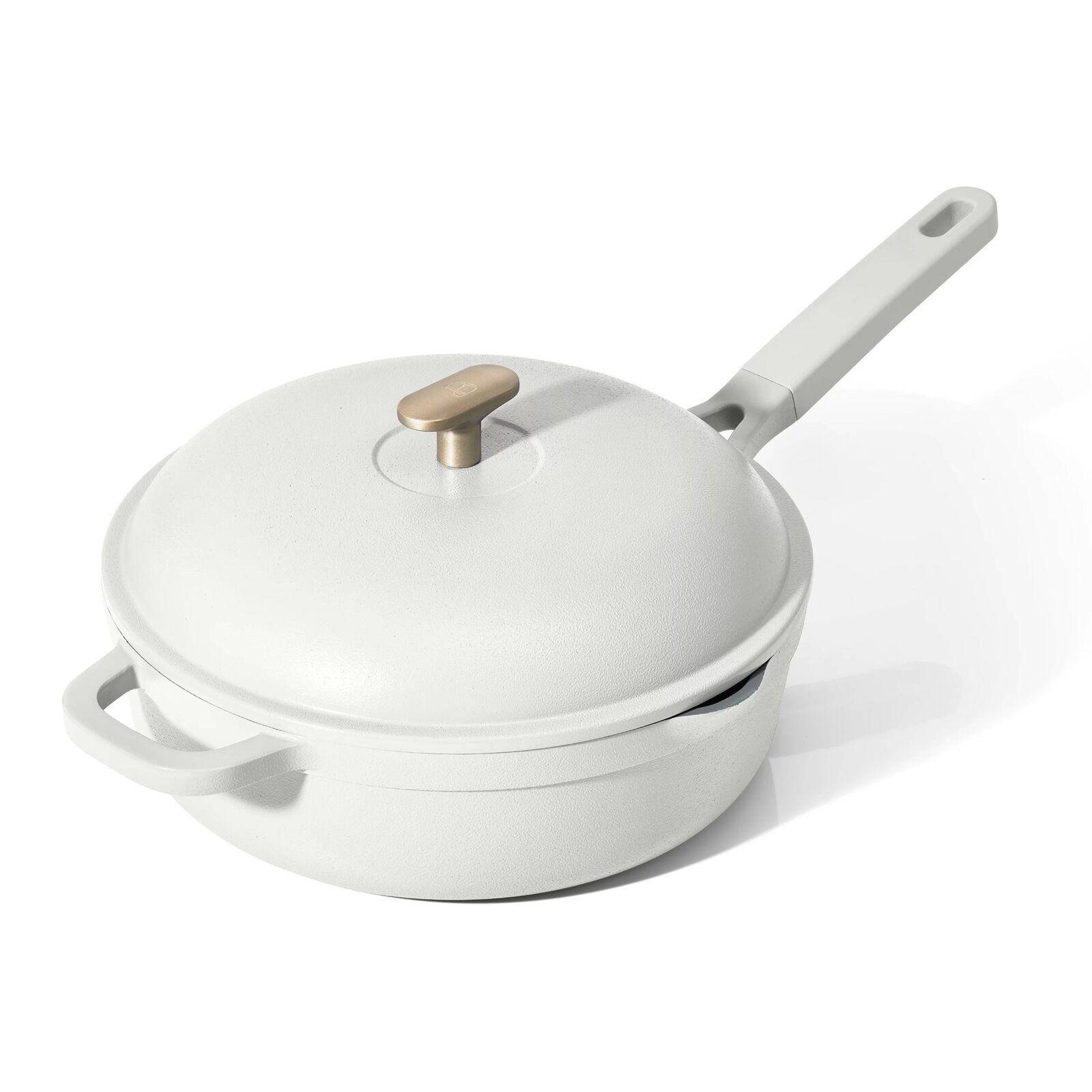  Multifunctional 4 QT Hero Pan with Steam Liner 3 Piece Set White Frosting  