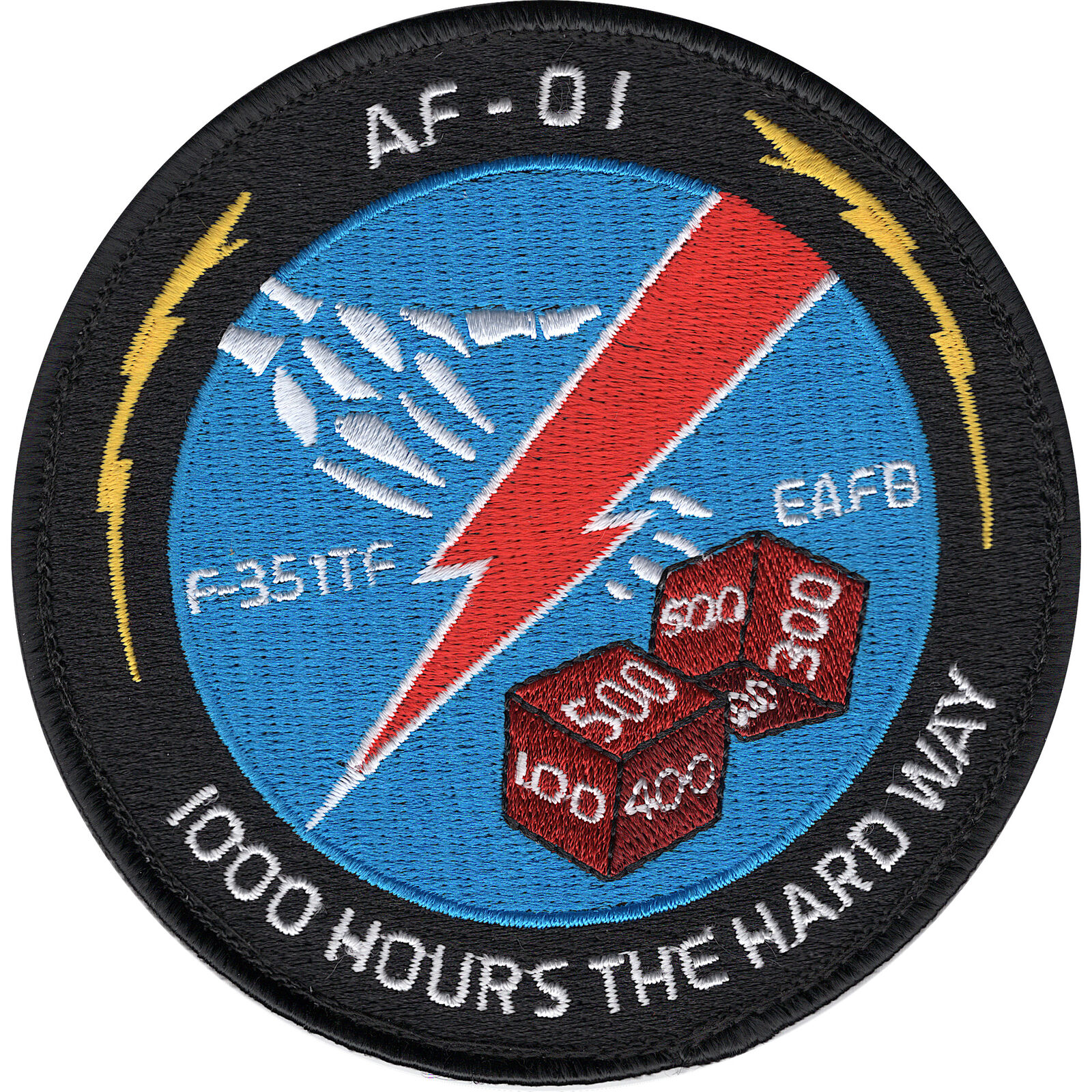 U.S.A.F. AF-01 F-35 Integrated Test Force Hoop And Loop Patch