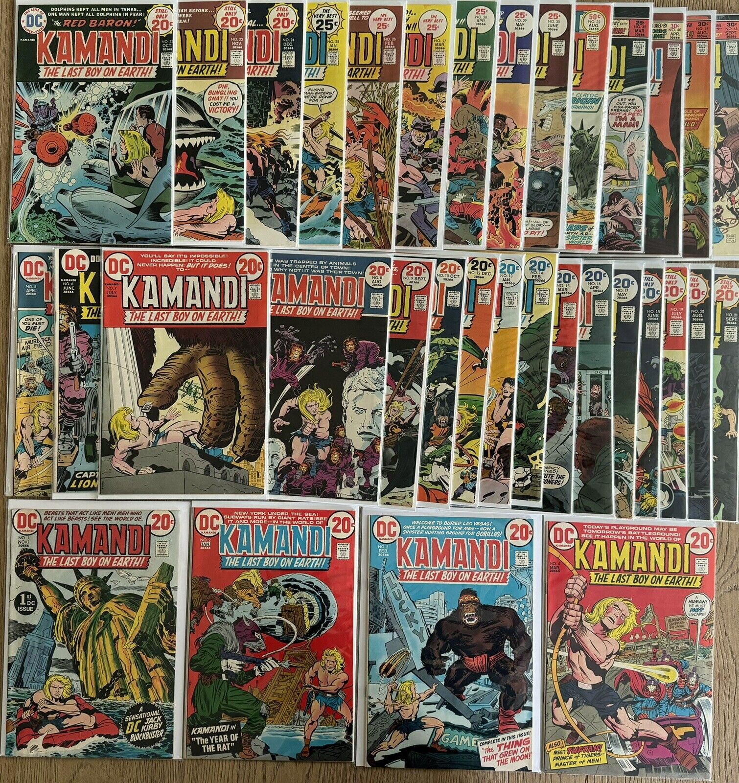 KAMANDI: THE LAST BOY ON EARTH #1-45 Partial Run Lot of (34) DC Comics VG FN