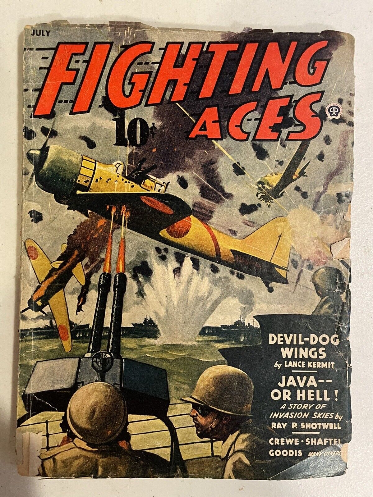 Fighting Aces July 1944 Pulp Magazine David Goodis 