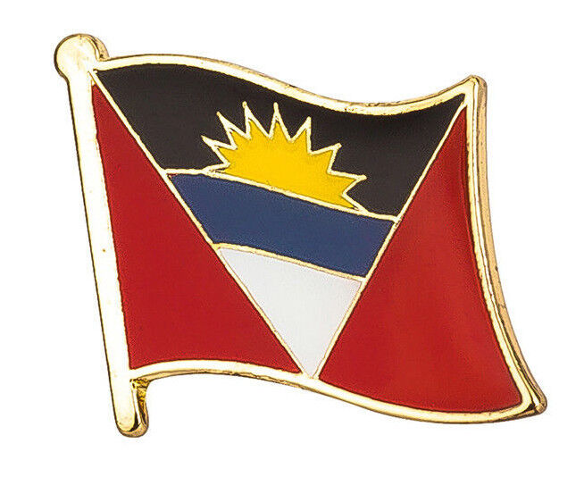 Antigua and Barbuda - Flag Lapel Pin Badge High Quality Gloss 