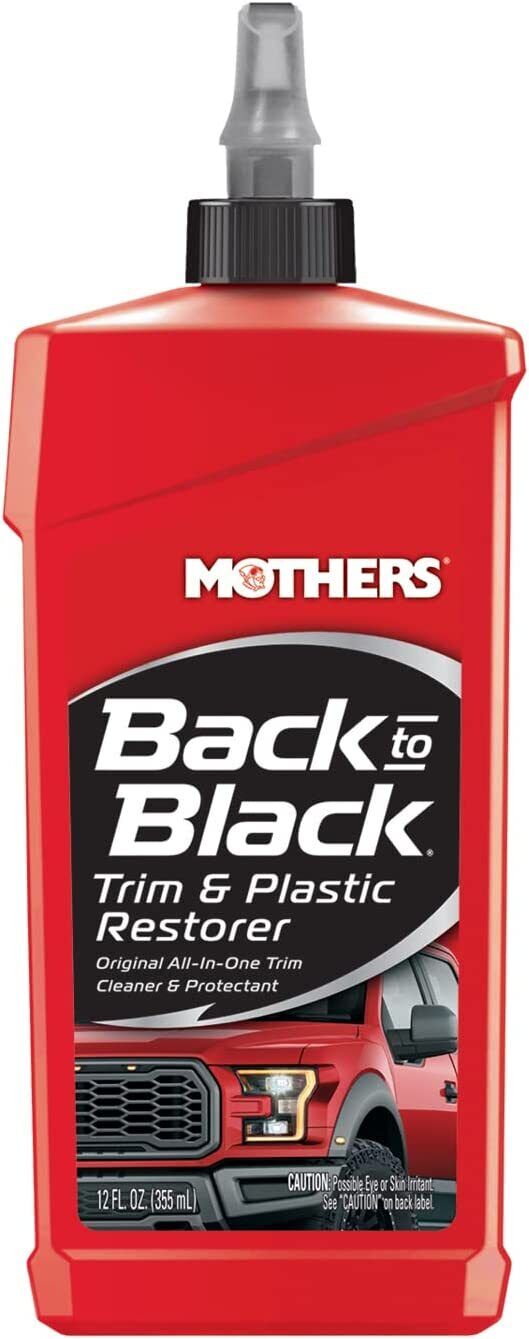 Mothers 06112 Back-to-Black Trim & Plastic Restorer, 12 fl. oz.
