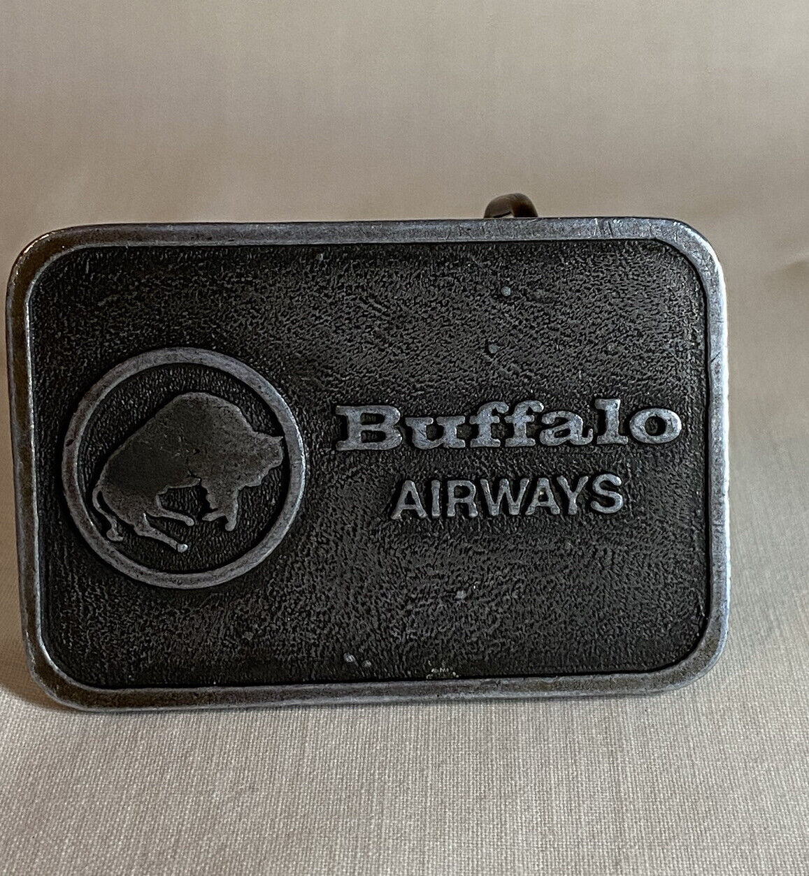Buffalo Airways Airline Metal logo Belt Buckle