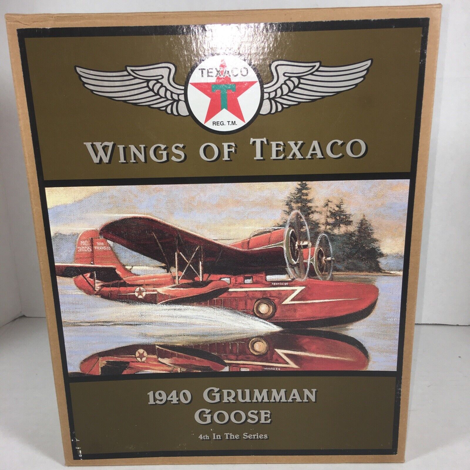 Ertl F900 Wings of Texaco 1940 Grumman Goose Airplane Coin Bank - New In Box 4th