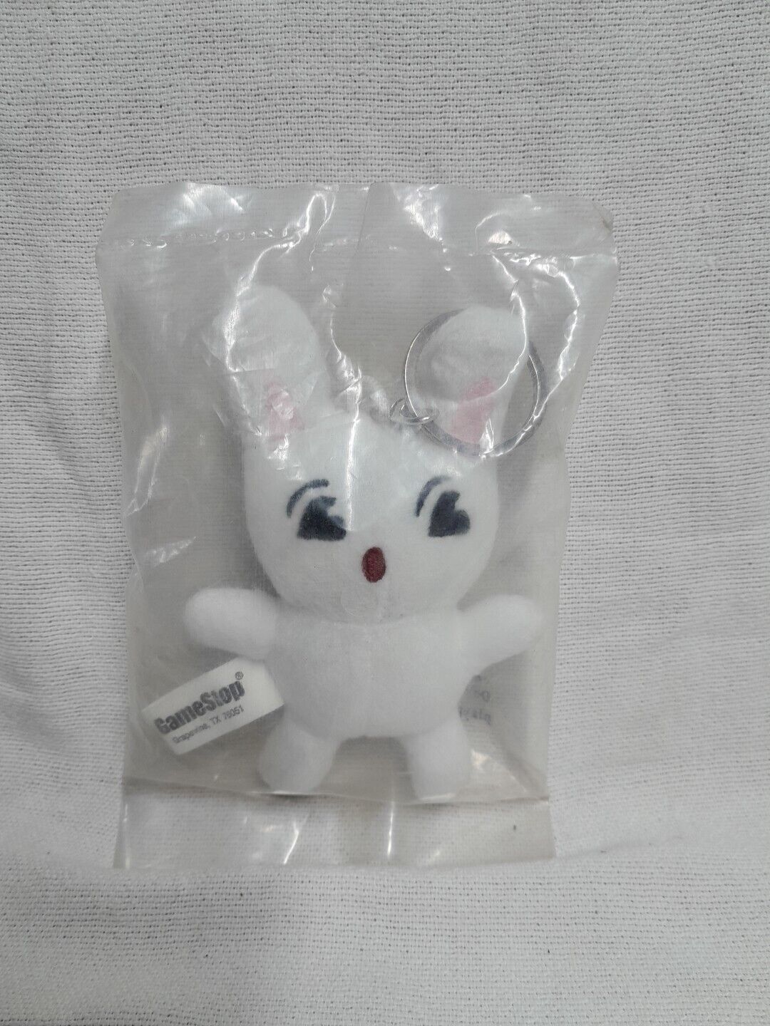 GameStop Buck the Bunny Mascot Plush Keychain Sealed New Rabbit Rabbid Promo