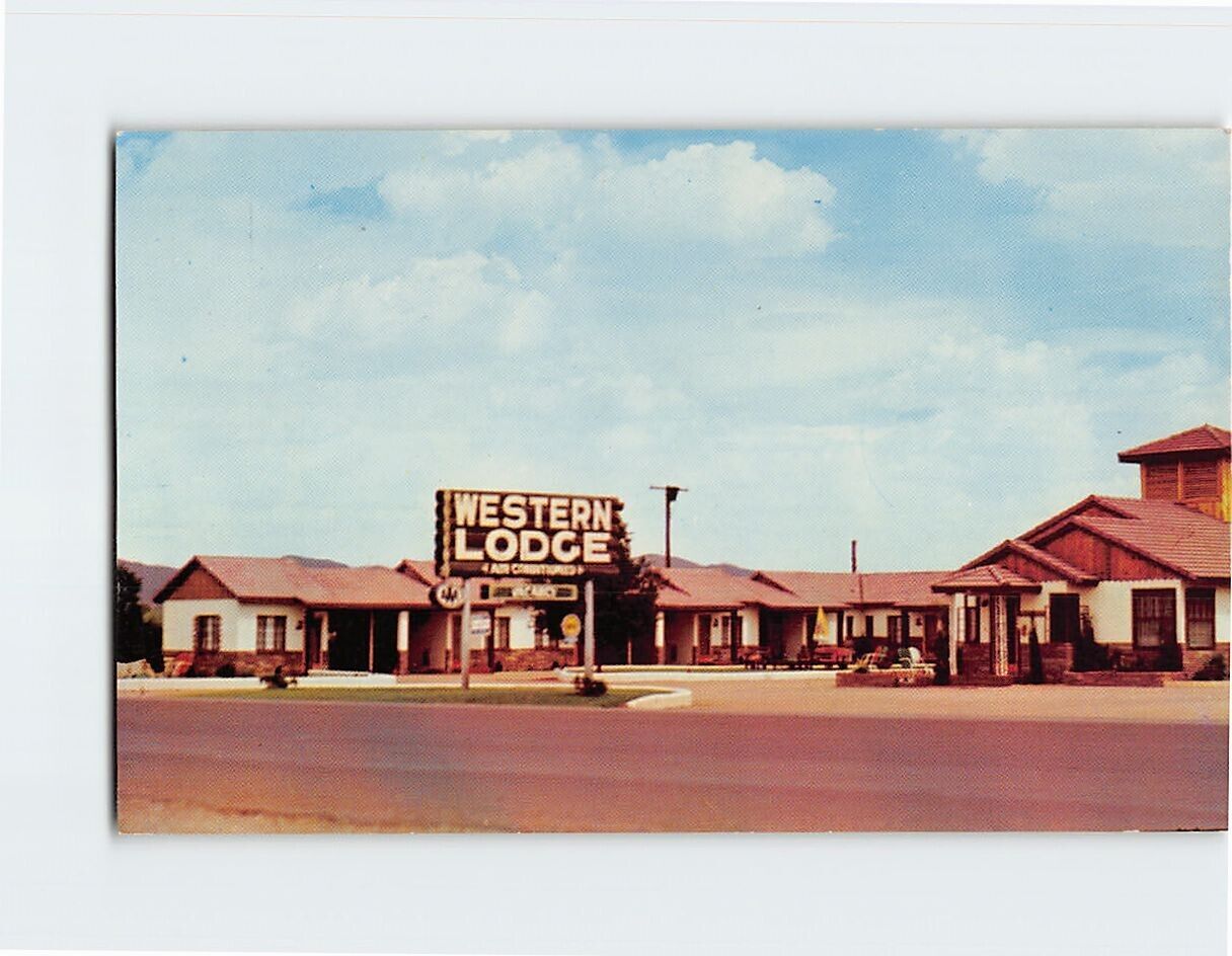 Postcard Western Lodge Van Horn Texas USA