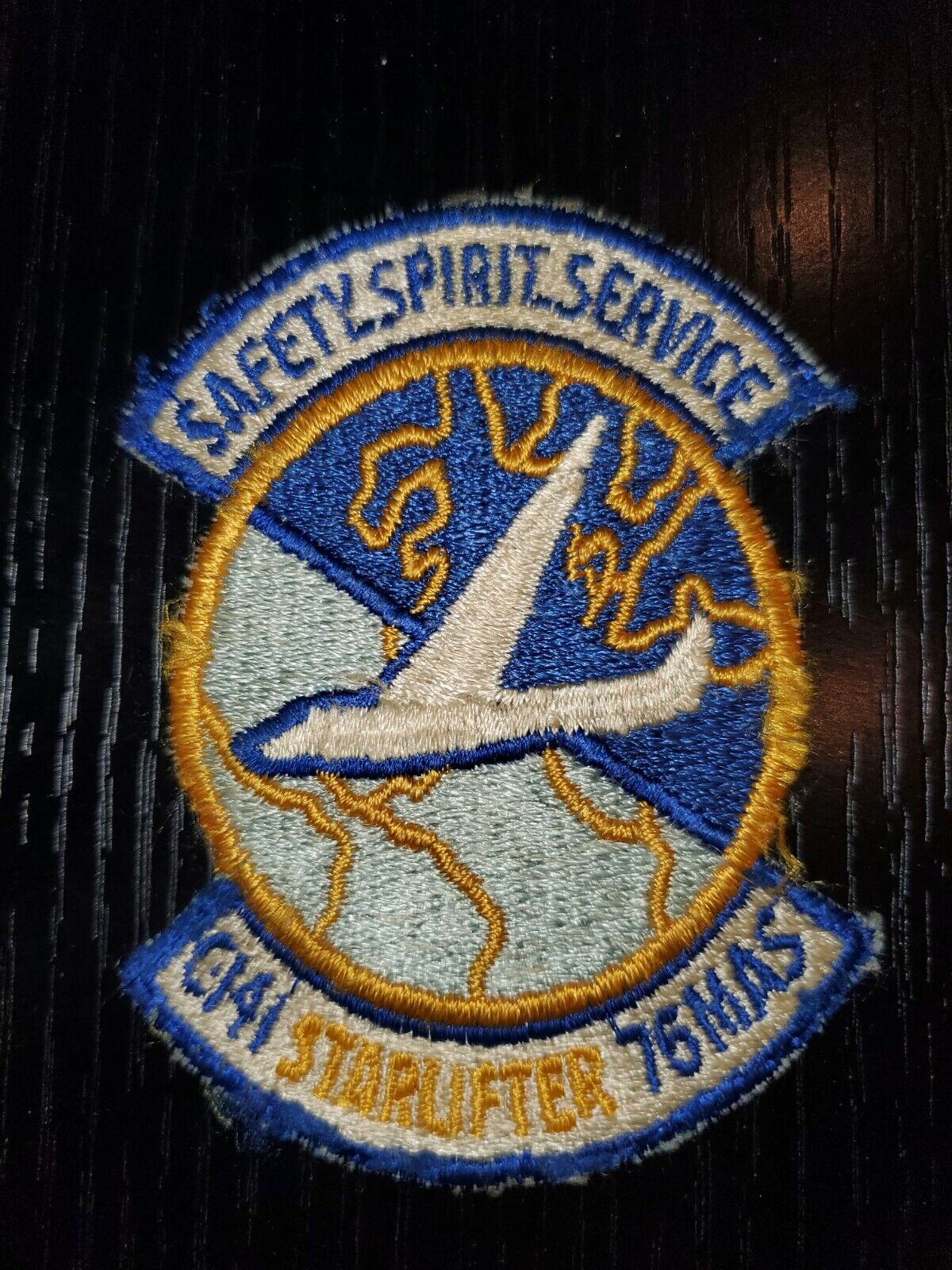 1960s 70s USAF Air Force 76th  Squadron Patch L@@K C-141 Starlifter 