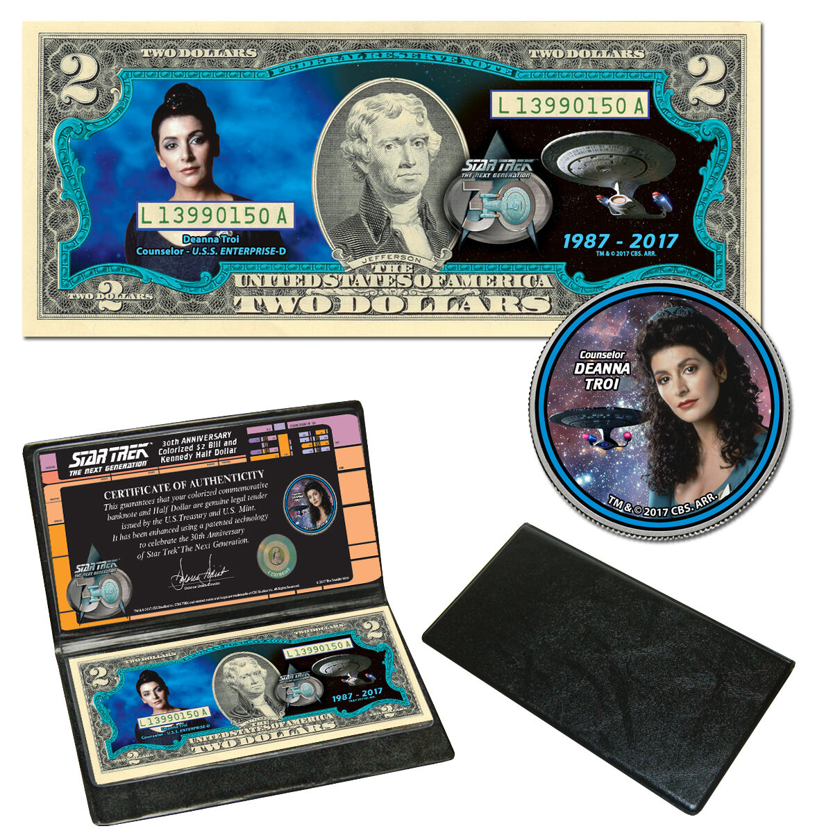  Star Trek: The Next Generation Coin & Currency Collection  - Counselor Troi 