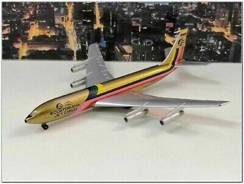 Herpa Wings 560573 Ecuatoriana Jet Cargo B707-321C HC-BGP Diecast 1/400 Model