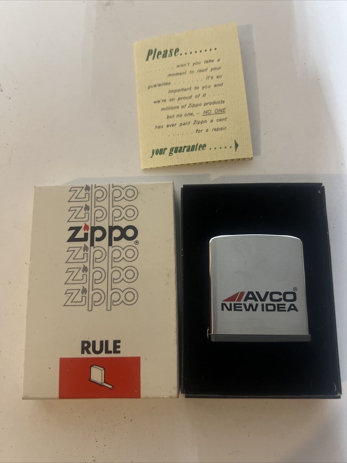 Avco New Idea Zippo Rule No. 6260 Ruler Tape Measure