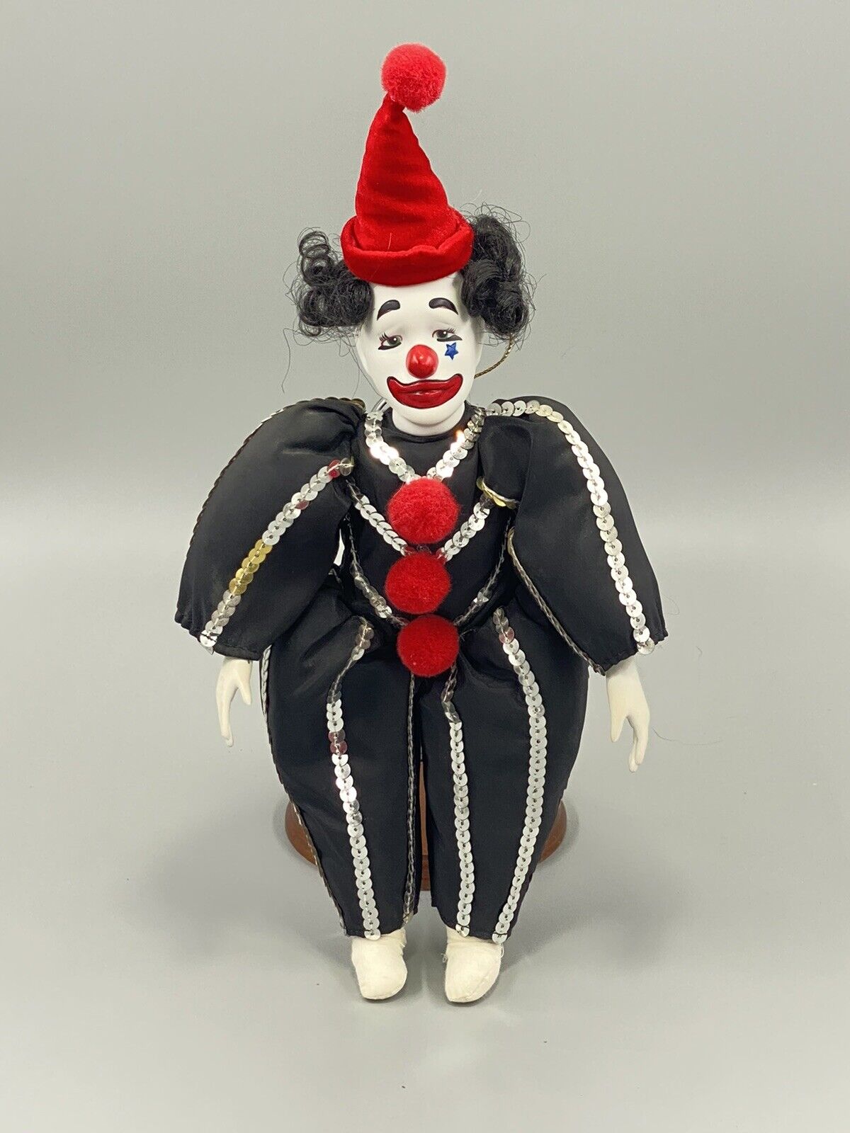VTG 1986 Schmid 14” Clown CAMPERT Costume Design - Scary Dark Clothing- RARE