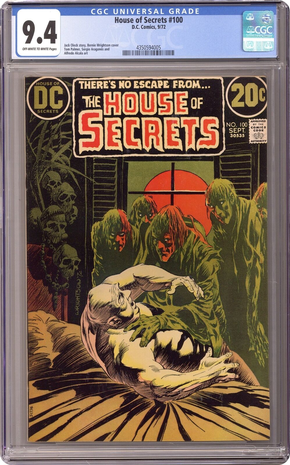 House of Secrets #100 CGC 9.4 1972 4350594005