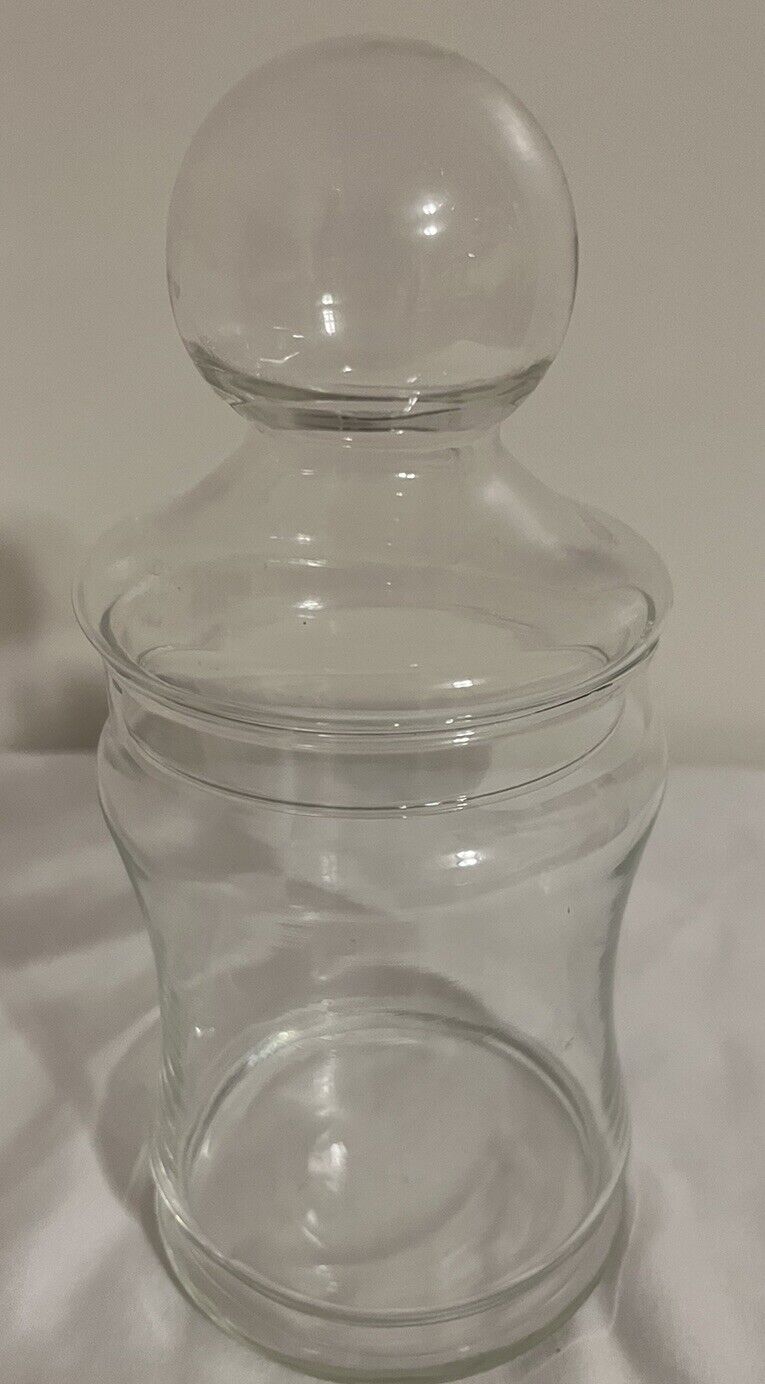 Well Designed Clear Glass Apothecary Jar With Lid
