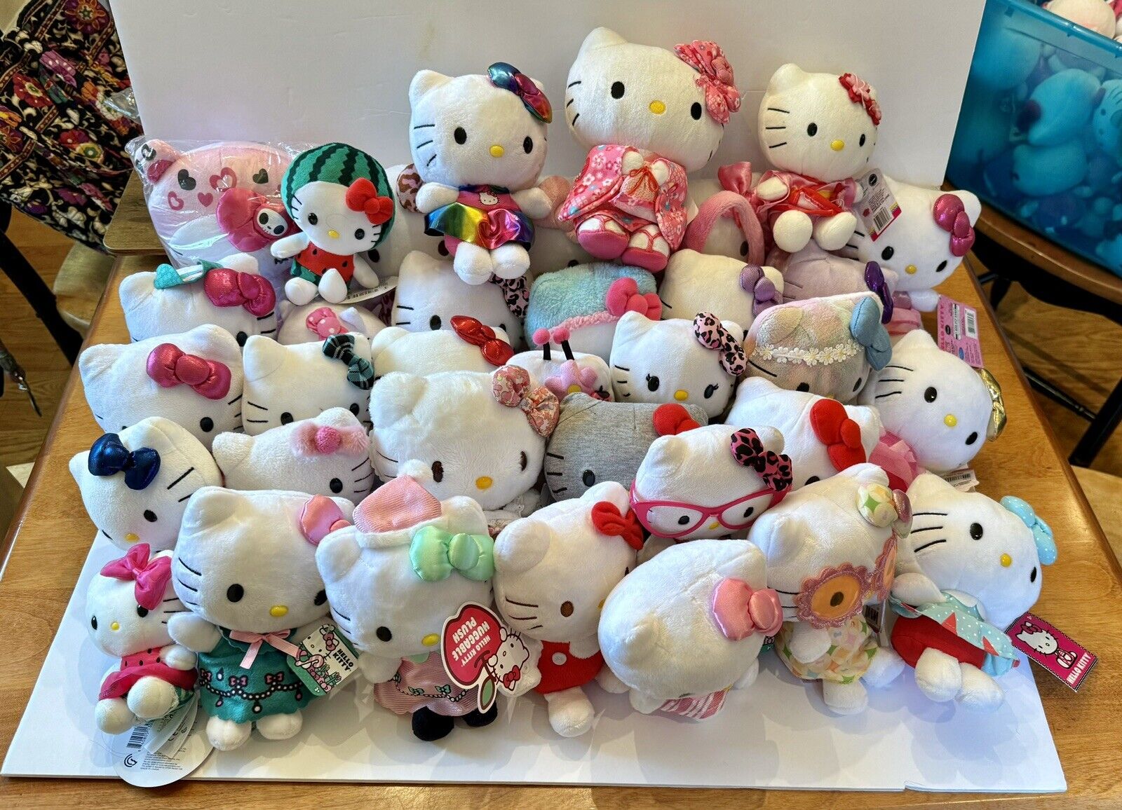 Lot of 35 -  Hello Kitty Plush Stuffed Animals