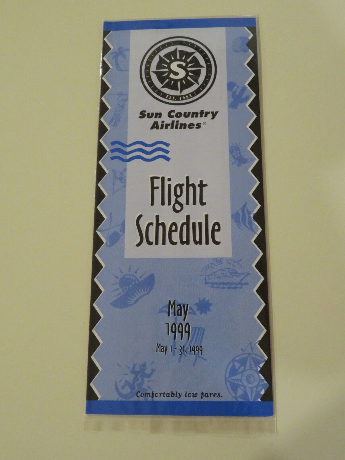 Sun Country Airlines Timetable  May 1, 1999 =