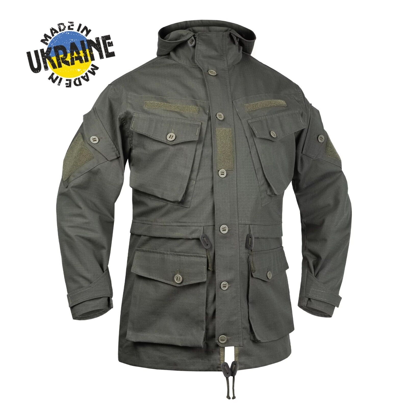 NEW Ukraine SAS Smock Jacket Olive camo Combat Windproof Sizes - XXL