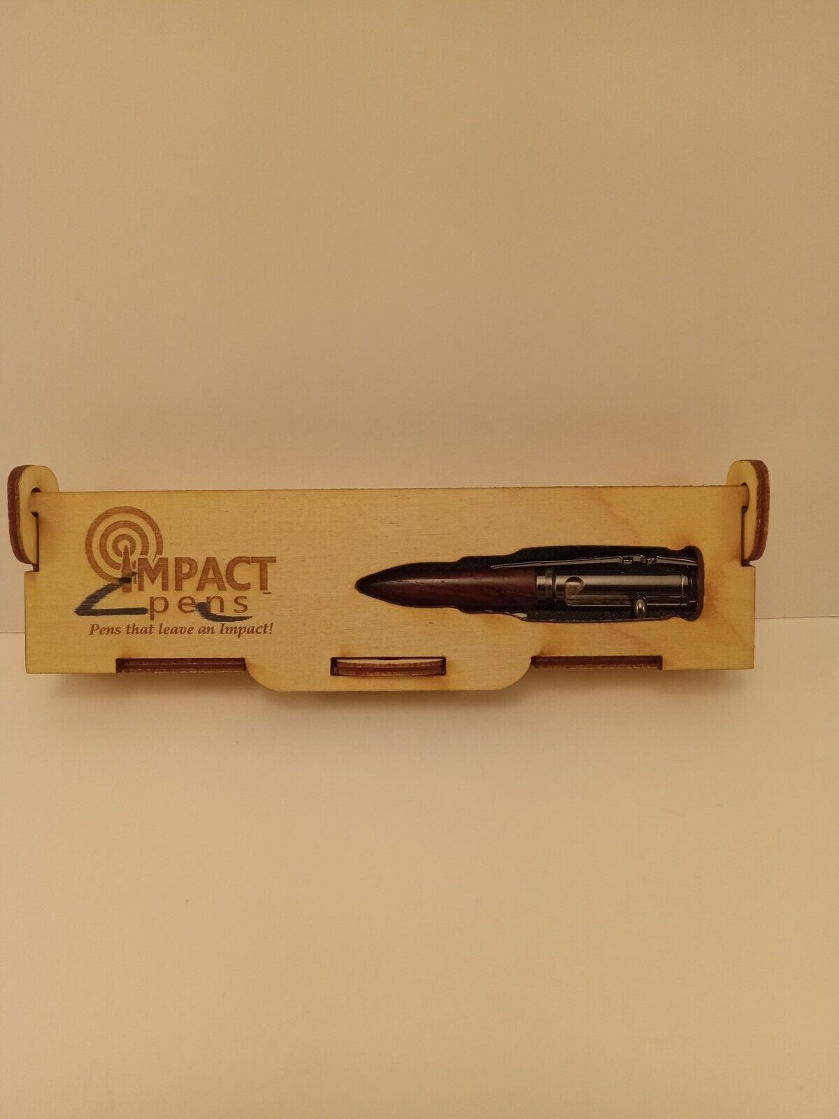 Impact pens Wood Bolt Action Rifle Bullet Pen  
