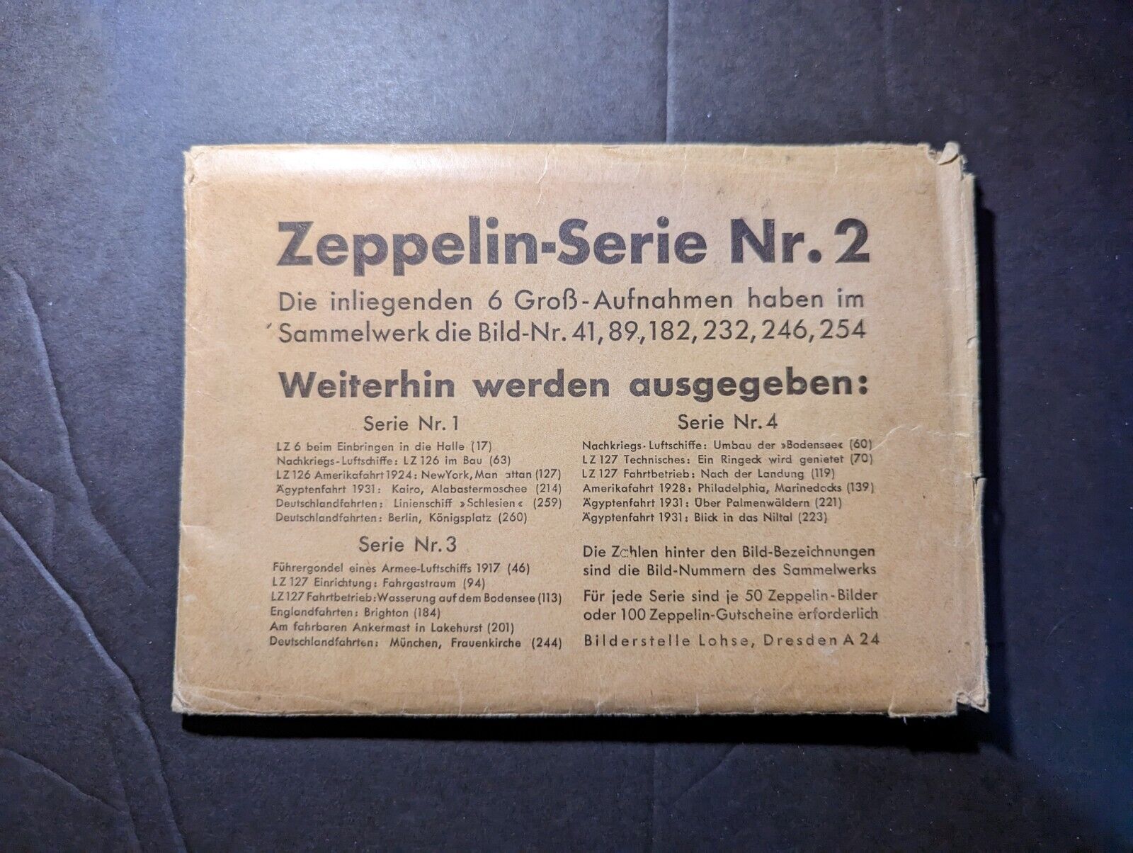 Germany LZ 127 Graf Zeppelin Mint RPPC Postcard Zeppelin Series Nr 2