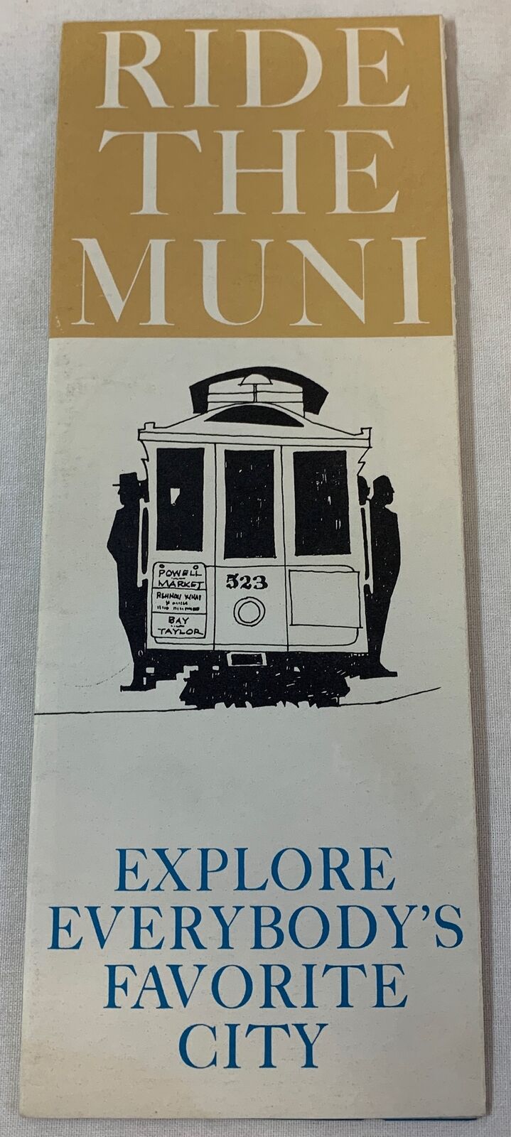 1967 RIDE THE MUNI San Francisco, CA brochure