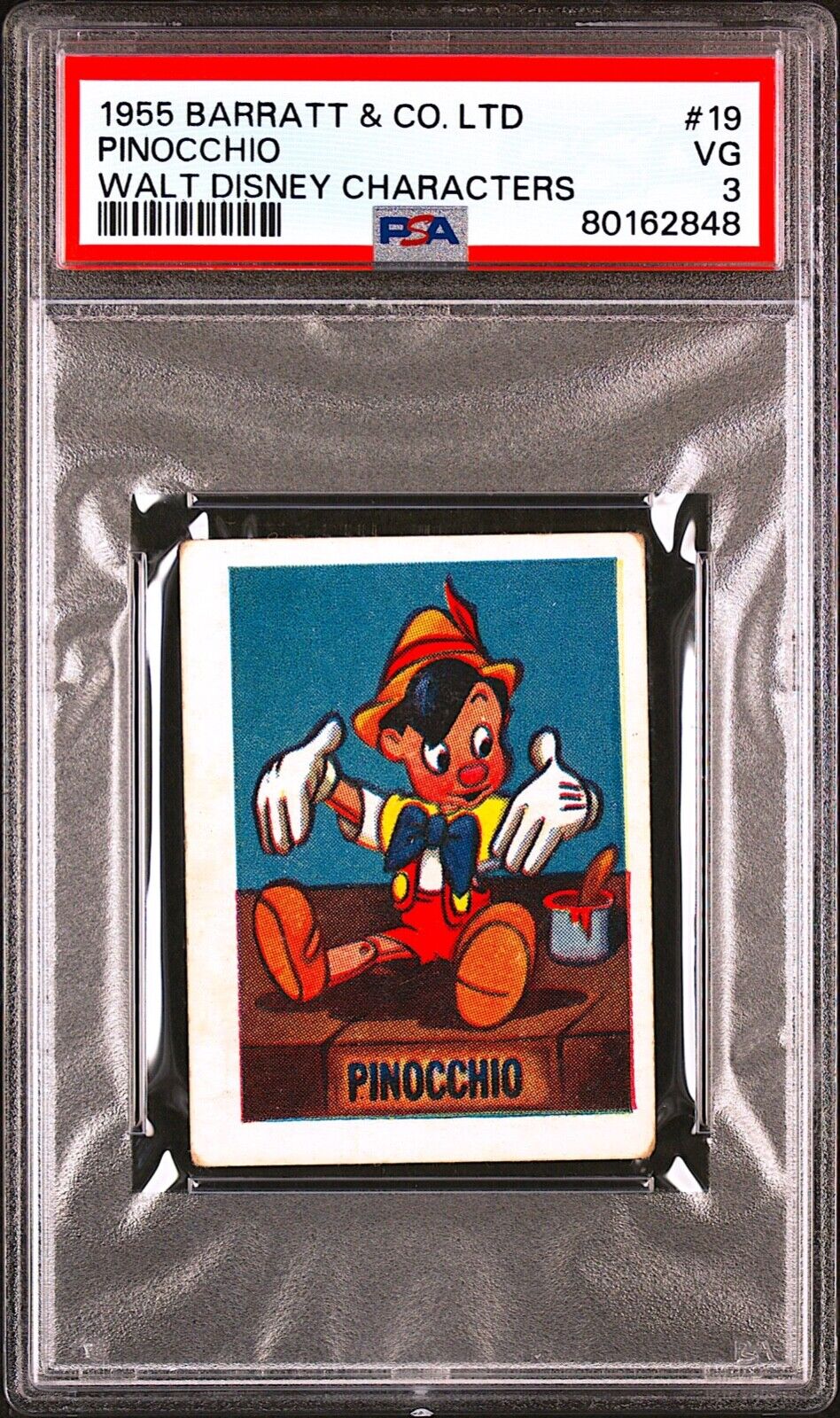 1955 Barratt #19 Pinocchio PSA 3 **Iconic Card**