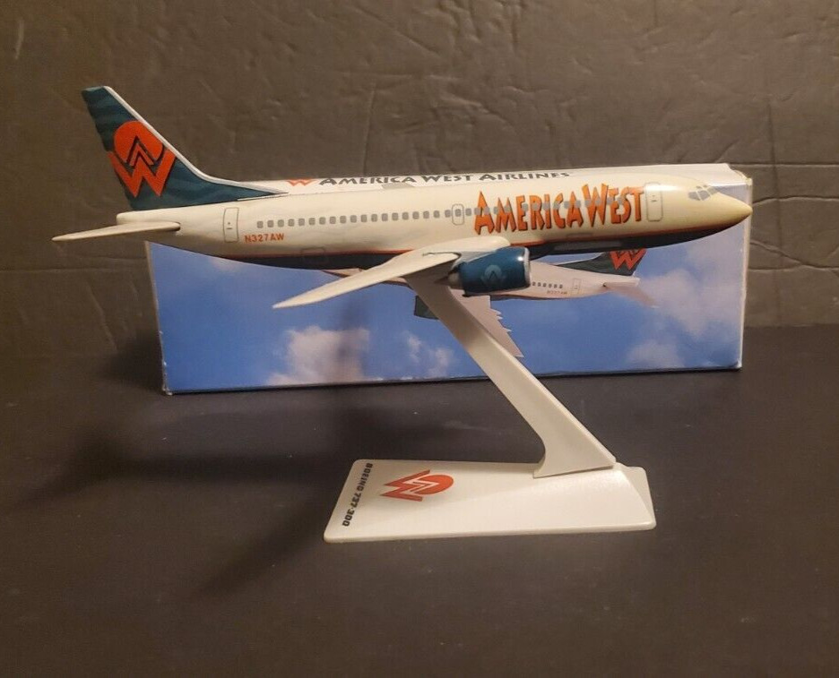 America West Airlines Boeing 737-300 Model Plane 1:200 Scale Model - HTF