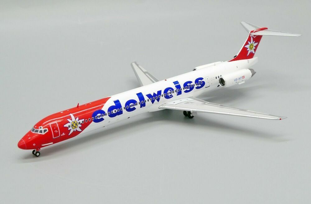 JC Wings XX20095 Edelweiss Air Douglas MD-83 HB-IKP Diecast 1/200 Model Airplane