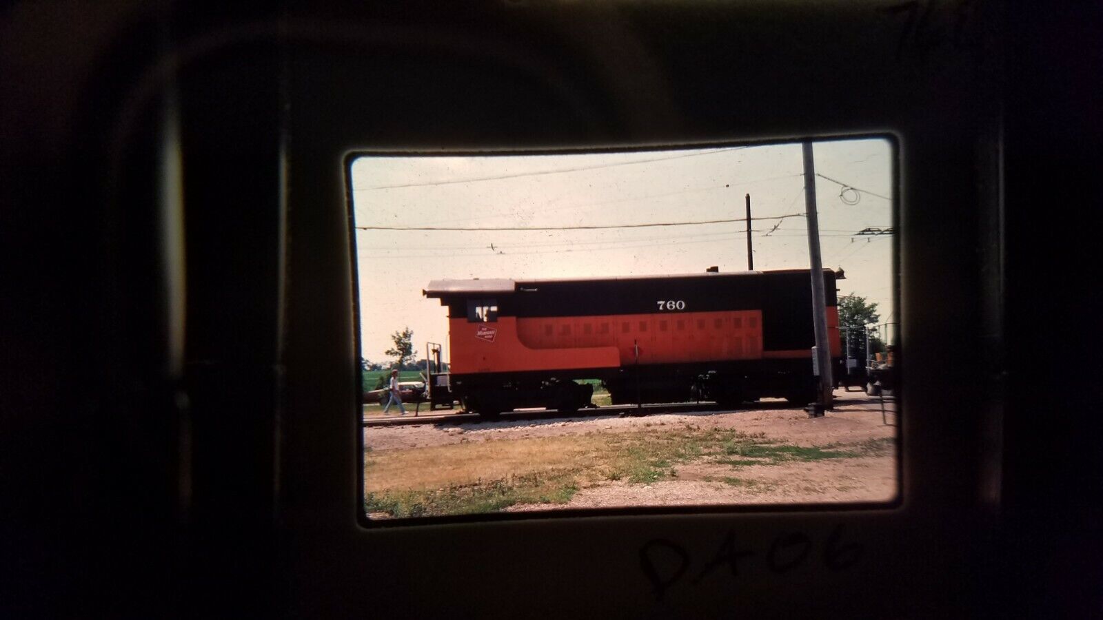 DA06 Train Slide CMSTP&P 760  1989 The MILWAUKEE ROAD 