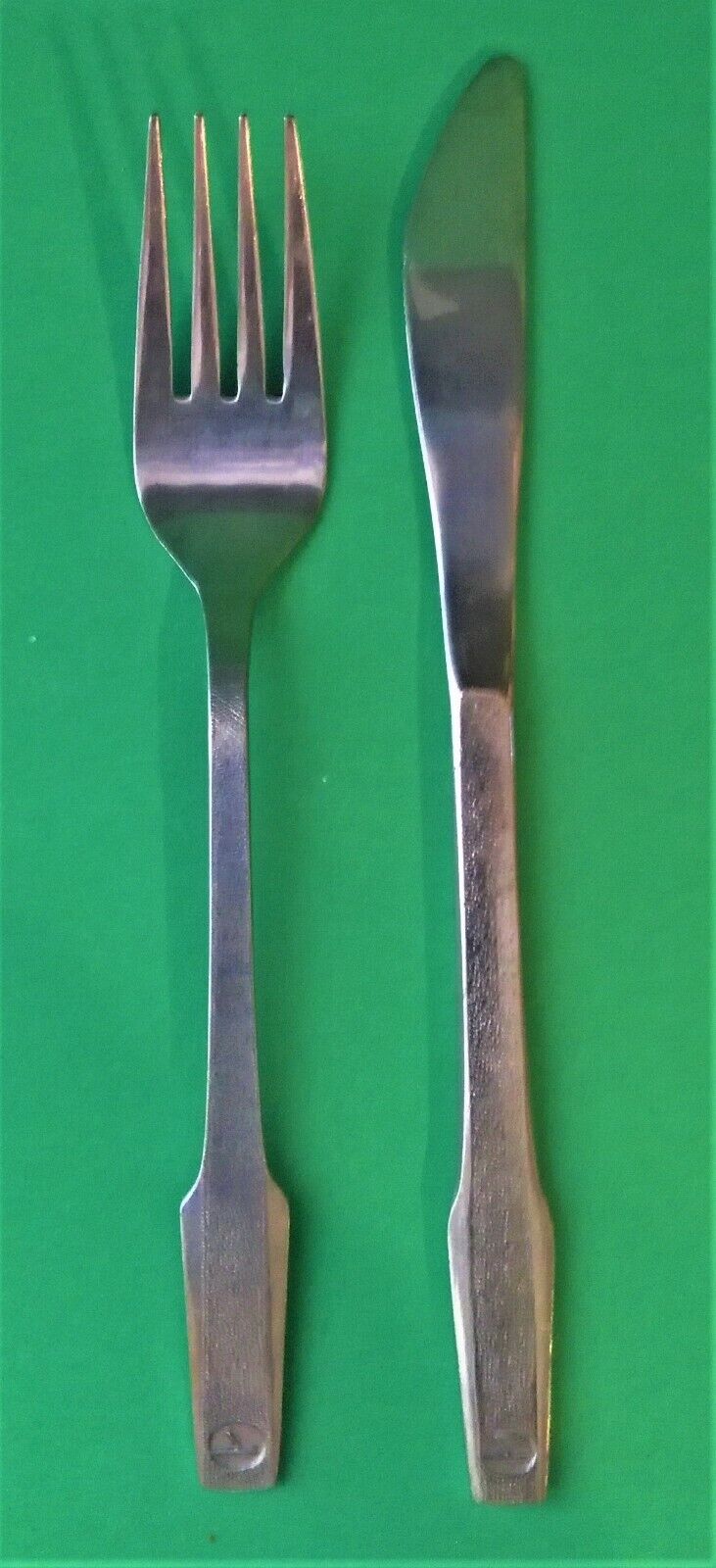 EASTERN AIRLINES LOGO SILVERWARE FORK AND KNIFE VINTAGE 1980'S