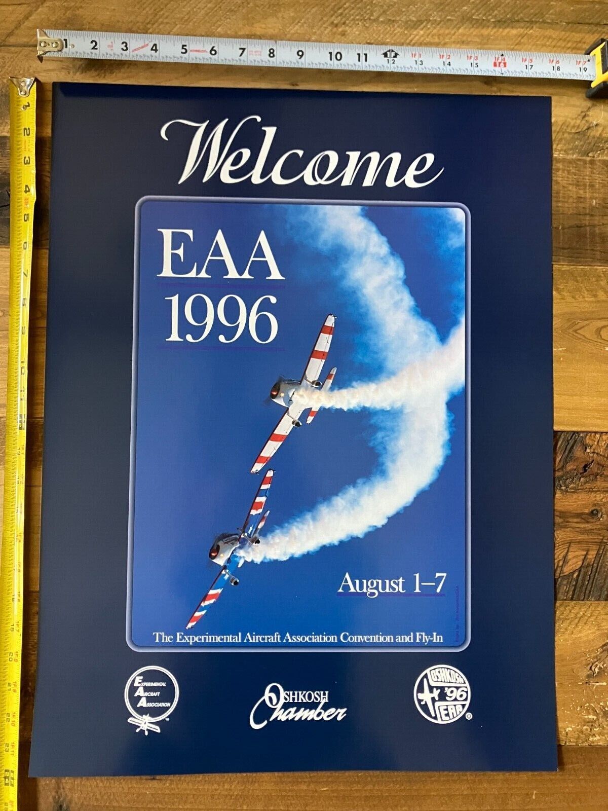 1996 Experimental Aircraft Association EAA Oshkosh Official Poster Air Venture
