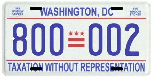Donald Trump for President Washington D.C. Inauguration License plate