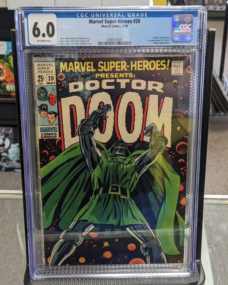 Marvel Super-Heroes #20 CGC 6.0 1969 Doctor Doom story, 1st app of Valeria