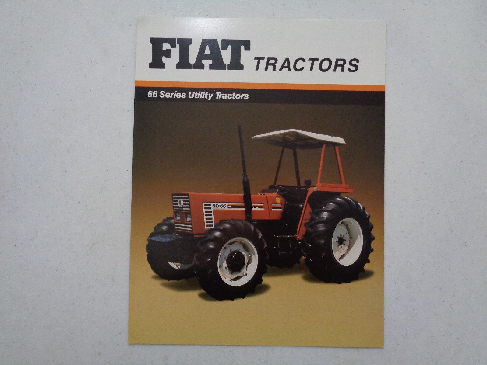 Vintage 1991 Fiat Tractor\'s 66 Series Utility Tractor Farm Brochure J1
