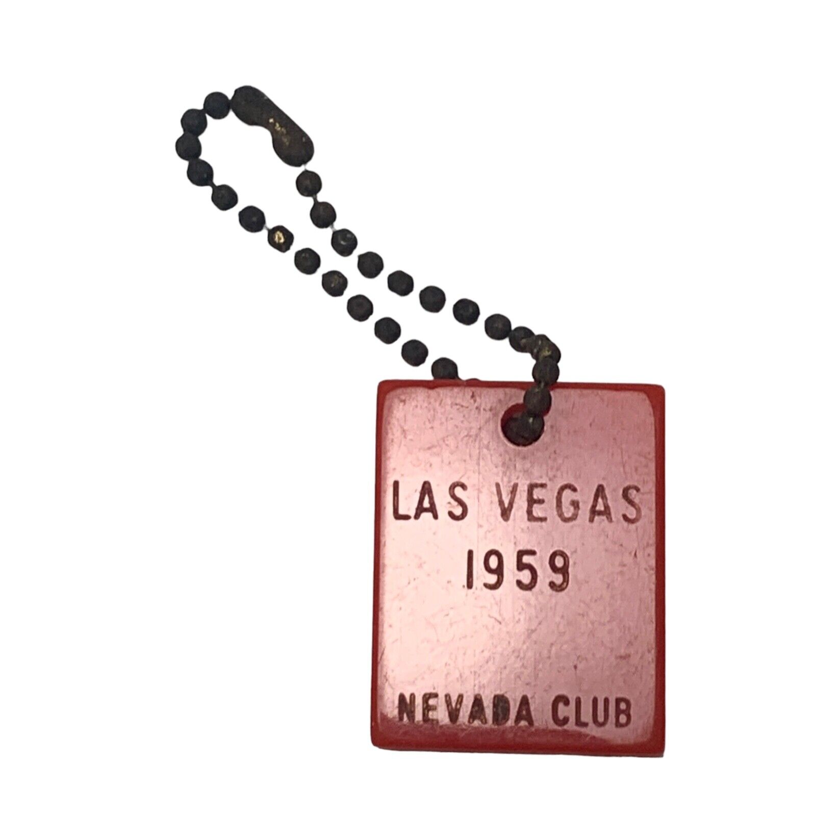 Nevada Club Las Vegas 1959 Casino Nevada Gambling Slots Vtg Keychain Key Ring